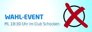 Diesen Mittwoch um 18:30 Uhr: Komm zum Wahl-Event für junge Leute!