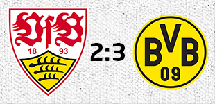 2:3 - VfB verliert auch gegen Borussia Dortmund