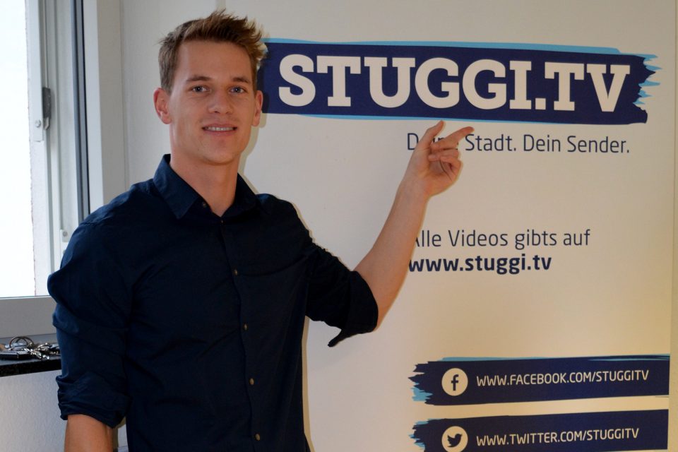 Beim Moderatoren Casting bei STUGGI.TV mussten sich die Bewerber vor der Kamera beweisen. Foto: STUGGI.TV/Goes