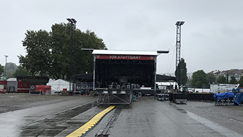 Vorbereitungen auf das Public Viewing, Foto: STUGGI.TV/Rau