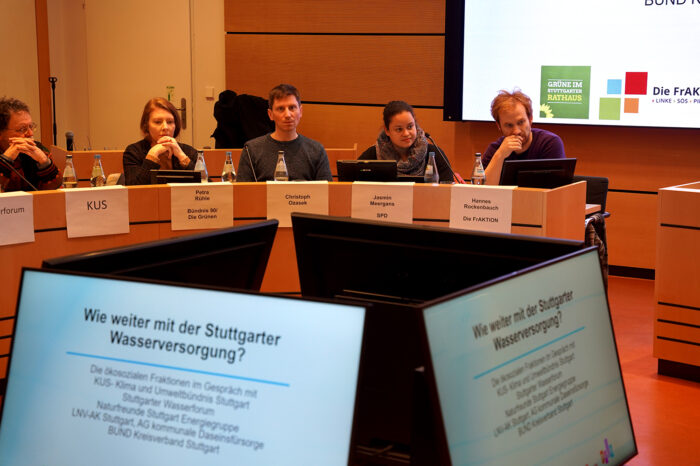 Wasserversorgung in Stuttgart: Öko-soziales Bündnis formiert sich bei Rathaus-Debatte