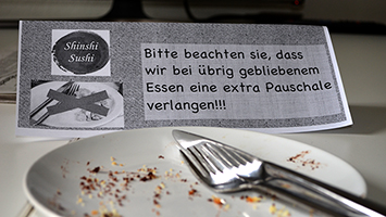 Manche Restaurants verlangen Gebühren für Reste auf den Tellern. Foto: Werner/STUGGI.TV
